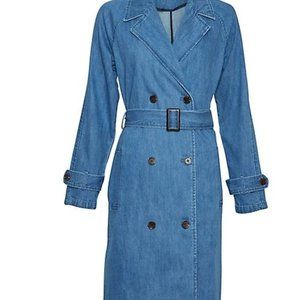 LIQU IDATION SALE *MSCH Stephanie Denim Trench Coat sz L